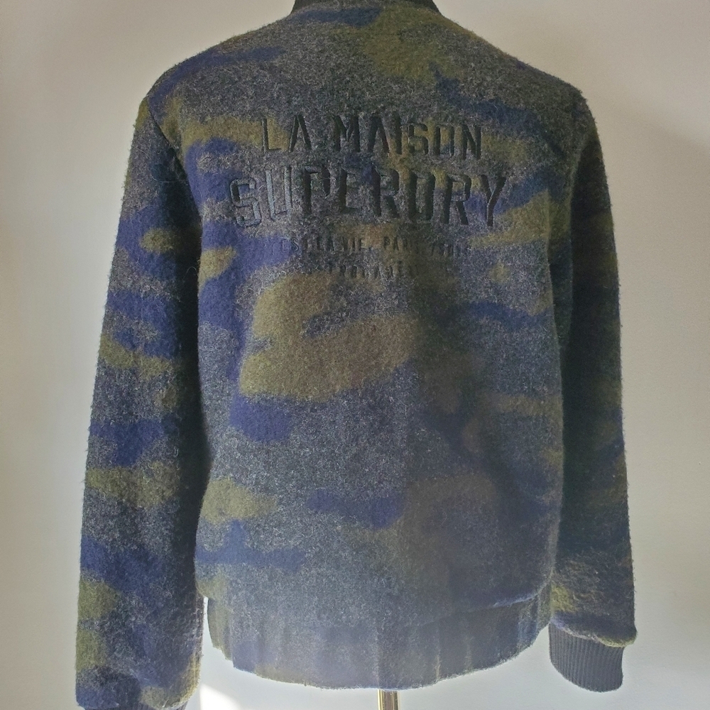 SUPERDRY Evie  wool bomber. Size medium - Picture 8 of 15